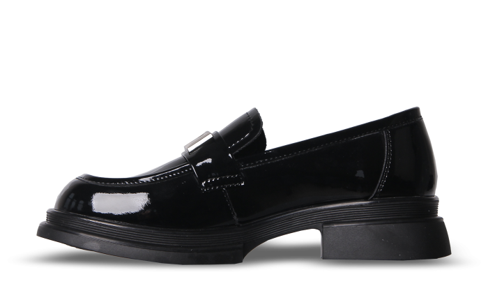 Лофери чорні жіночі (12715H) 4S Shoes Melanda