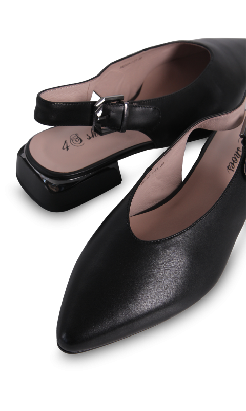 Слінгбеки жіночі чорні (Y82240-1-Y1) 4S Shoes Bonetti
