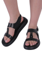 Босоніжки чорні жіночі (A316-W01) 4S Shoes