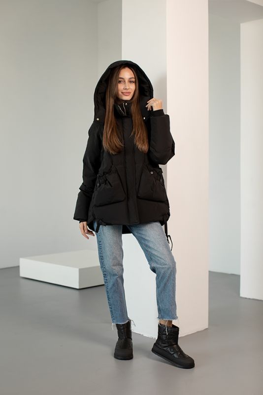 Куртка чорна жіноча (CH23506) Chanevia