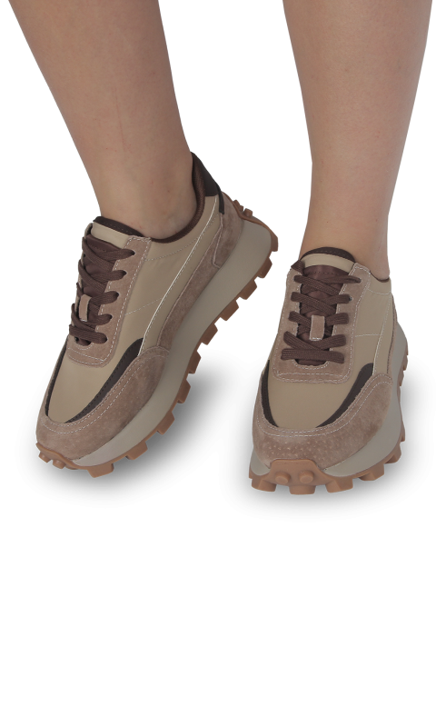 Кросівки бежеві жіночі (89065X) 4S Shoes Berisstini