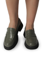 Лофери зелені жіночі (PW3398-86123-7)  4S Shoes Melanda