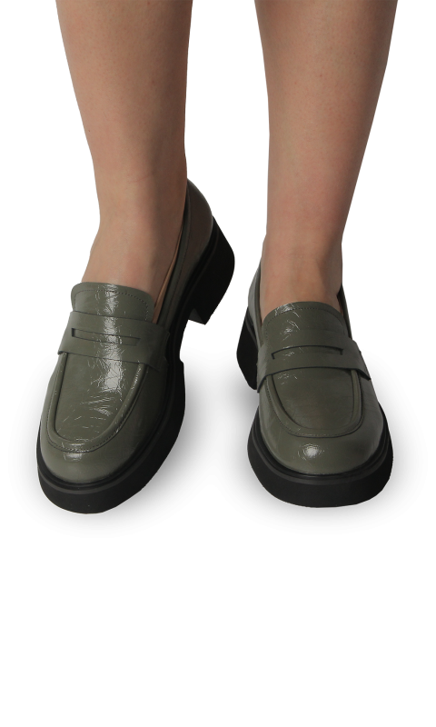 Лофери зелені жіночі (PW3398-86123-7)  4S Shoes Melanda