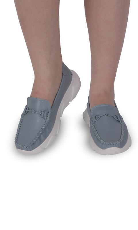 Мокасини жіночі сіро-сині (HS001-Q8) 4S Shoes