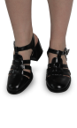 Босоніжки жіночі чорні (71567-E1-H1084) 4S Shoes