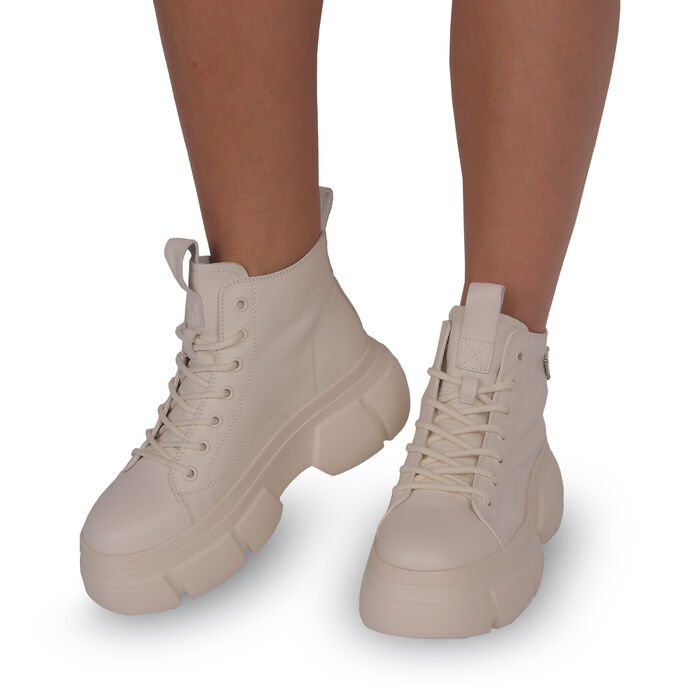 Черевики білі жіночі (39016-1B) 4S Shoes Melanda
