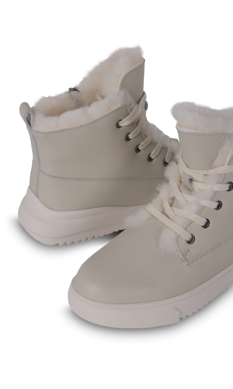 Черевики білі жіночі (6052-5V) 4S Shoes Prima