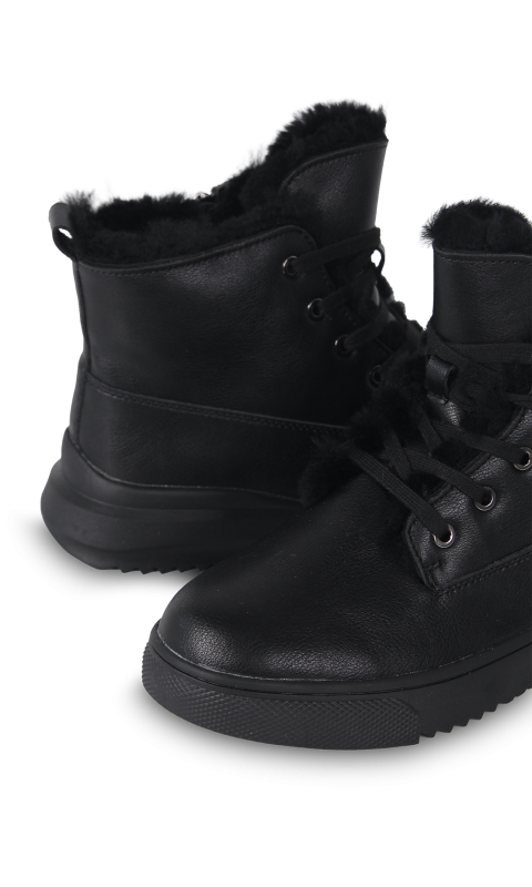 Черевики чорні жіночі (6052-5V) 4S Shoes Prima