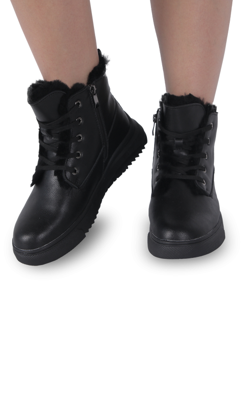 Черевики чорні жіночі (6052-5V) 4S Shoes Prima