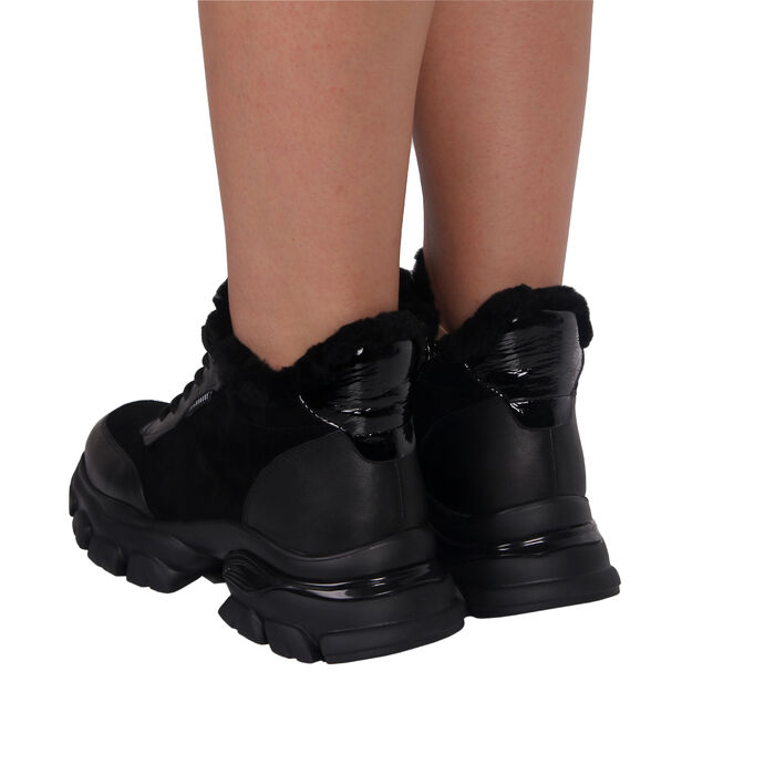 Снікерси чорні жіночі (Y8553-1) 4S Shoes Prima