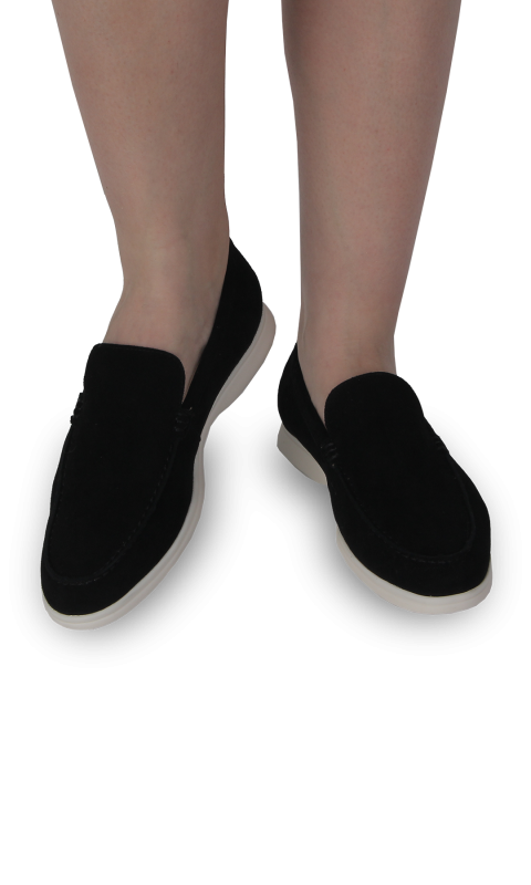 Лофери жіночі чорні (C001-6232) 4S Shoes