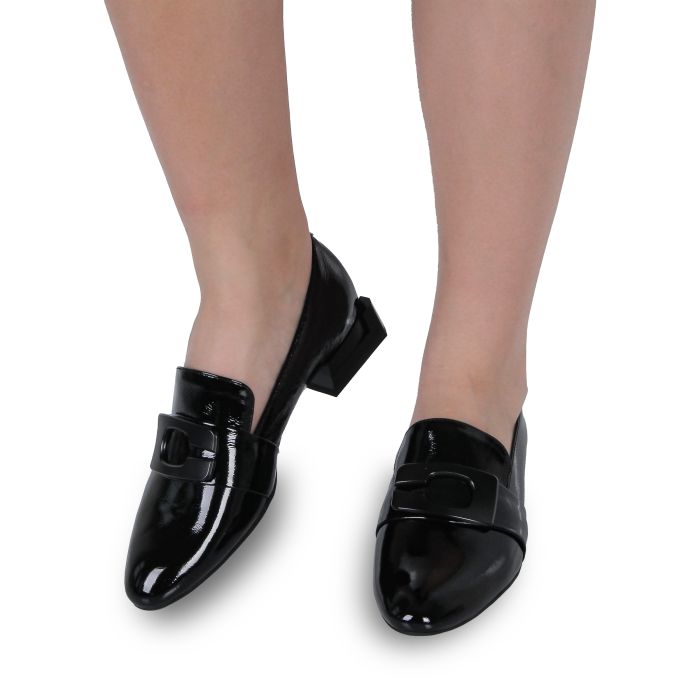 Лофери чорні жіночі (18J1417-08D-6056) 4S Shoes Cruse