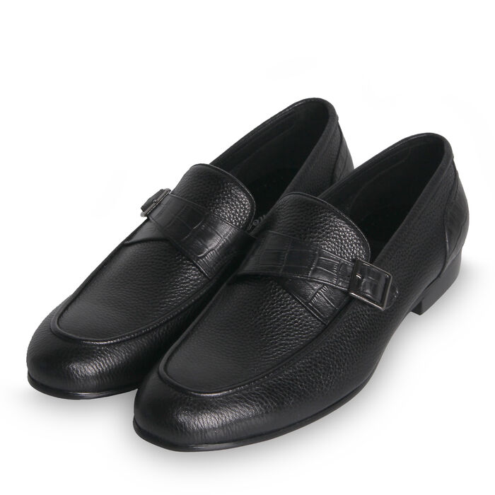 Туфлі чорні чоловічі (2105A-01-P68) 4S Shoes