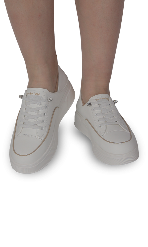 Кеди жіночі білі (9059) 4S Shoes