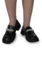 Лофери жіночі чорні (KA112-5) 4S Shoes Barborrylia