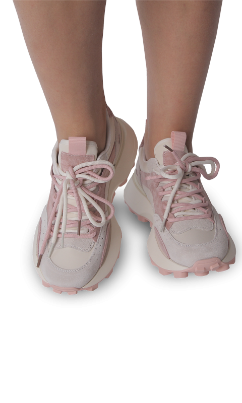 Кросівки жіночі сіро-рожеві (LS9163-F) 4S Shoes