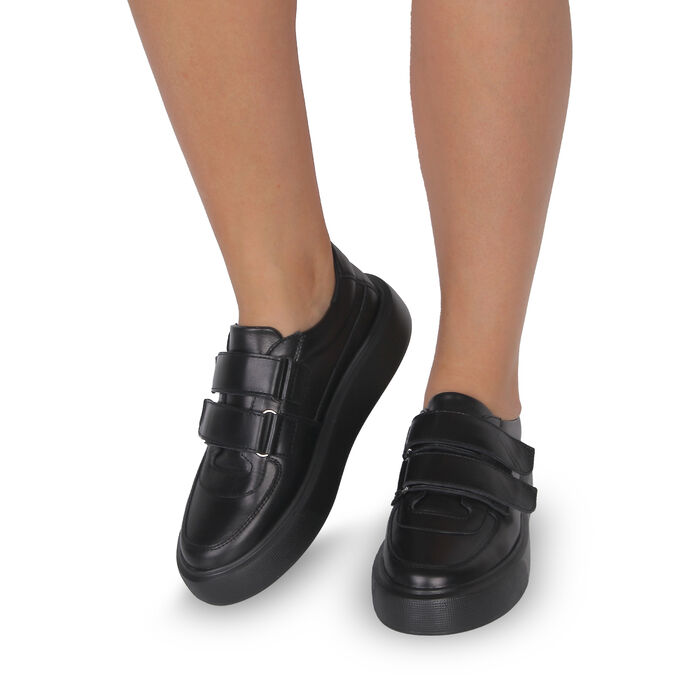 Кеди чорні жіночі (AL-2168) 4S Shoes