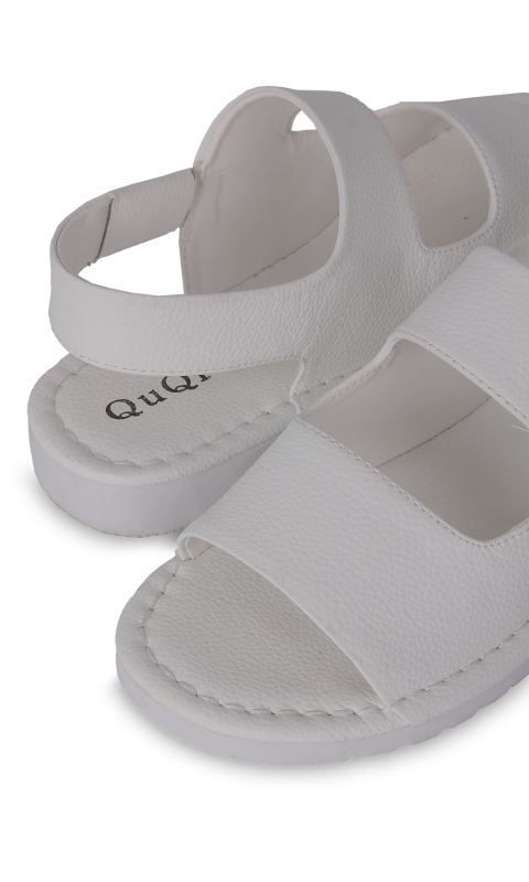 Босоніжки білі жіночі (Q1912) 4S Shoes QuQi