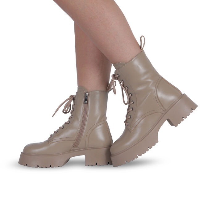Черевики бежеві жіночі (PAK2701-D985-1ZM) 4S Shoes Mossani
