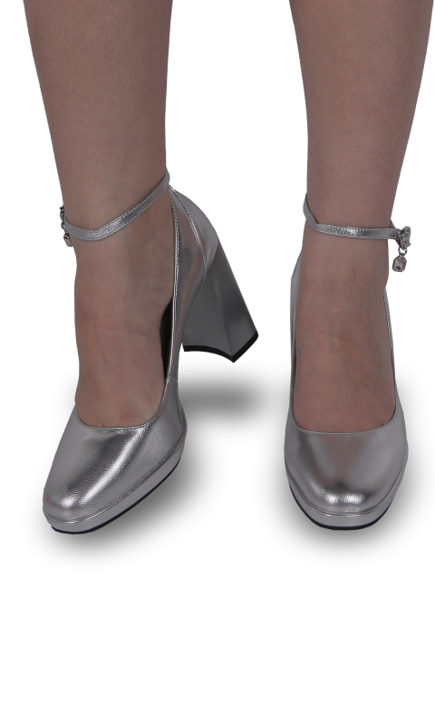 Туфлі жіночі срібні (6955-9946-3737) 4S Shoes