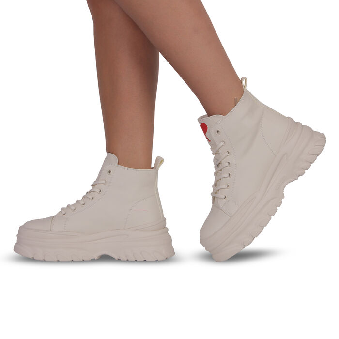 Черевики білі жіночі спорт. (39023-B) 4S Shoes Melanda