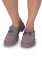 Лофери сірі жіночі (PF1375-21448-5) 4S Shoes Mossani