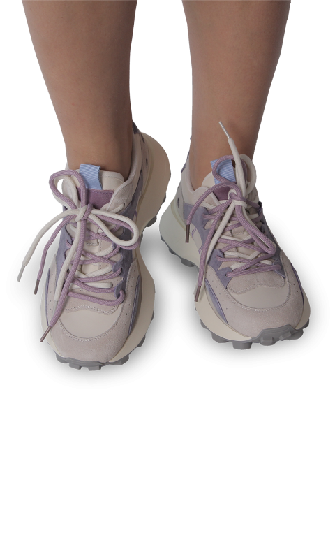 Кросівки жіночі сіро-фіолетові (LS9163-Z) 4S Shoes