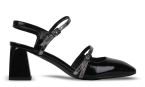Босоніжки жіночі чорні (M3922-9806-1662) 4S Shoes Glossi