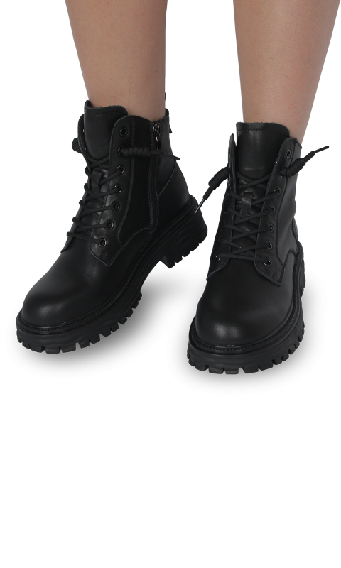 Черевики чорні жіночі (803R-6-H) 4S Shoes Berisstini
