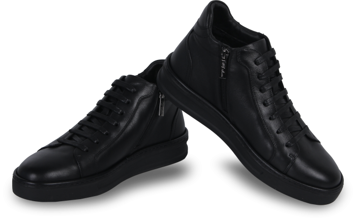 Кеди чорні чоловчі (H112-1) 4S Shoes Lifexpert