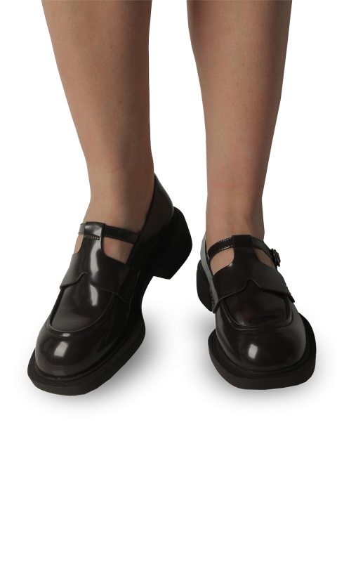 Лофери коричневі жіночі (3067-3-R) 4S Shoes