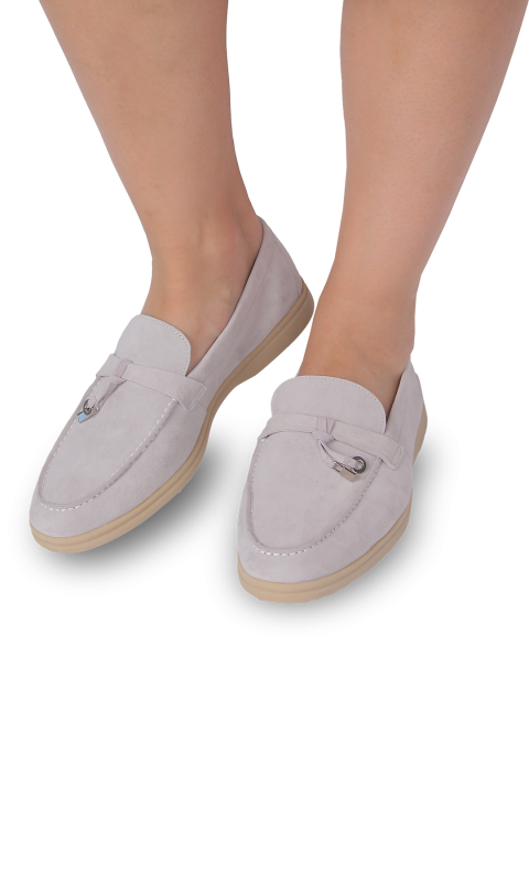 Лофери сірі жіночі (H128-1) 4S Shoes