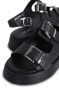 Босоніжки чорні жіночі (D663-2-N73) 4S Shoes