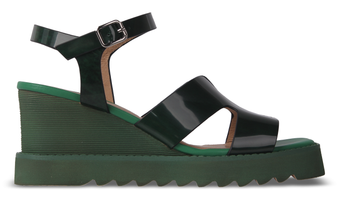 Босоніжки зелені жіночі (1508-5C\10SH) 4S Shoes Glossi