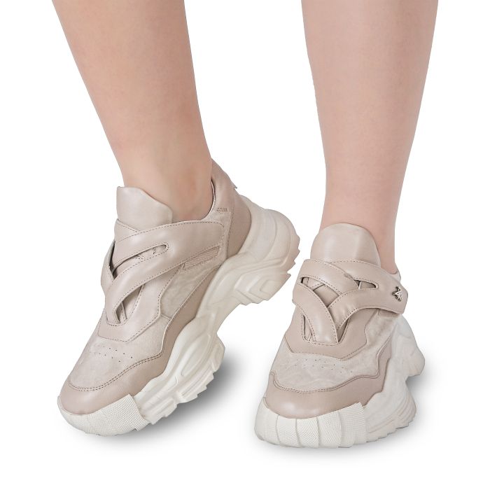 Кросівки бежеві жіночі (2980-1-A40\j6) 4S Shoes