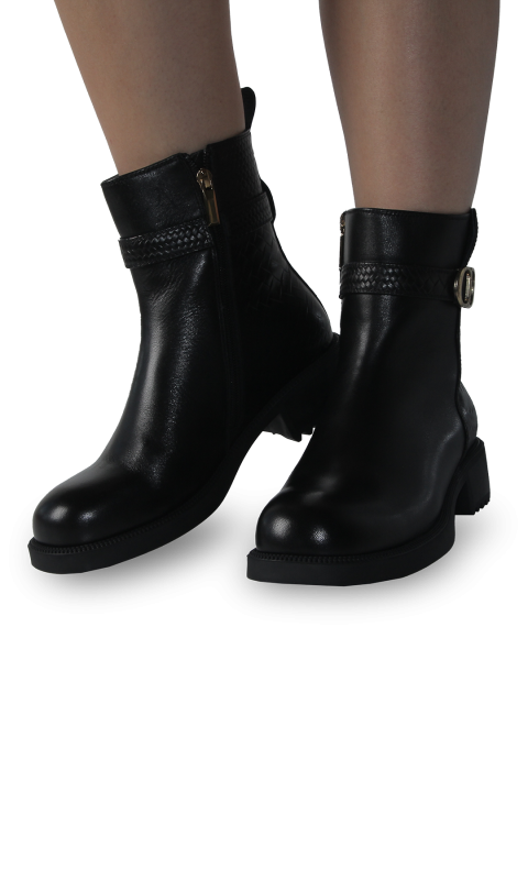Черевики чорні жіночі (13925R-7-H/10/SS) 4S Shoes Berisstini