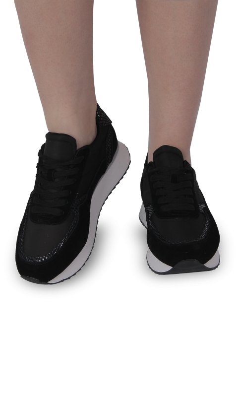 Кросівки жіночі чорні (A6-AA1060) 4S Shoes Lifexpert