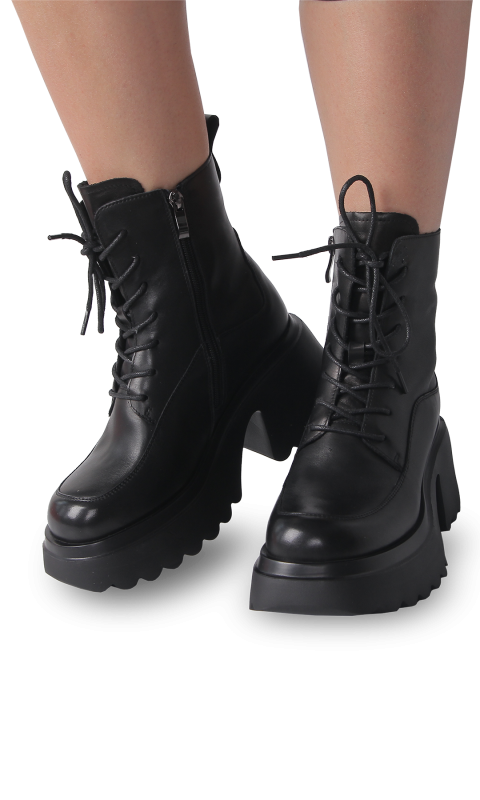 Черевики чорні жіночі (371R-H) 4S Shoes Berisstini