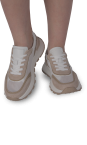 Кросівки жіночі бежево-білі (523-22031-3) 4S Shoes Credit