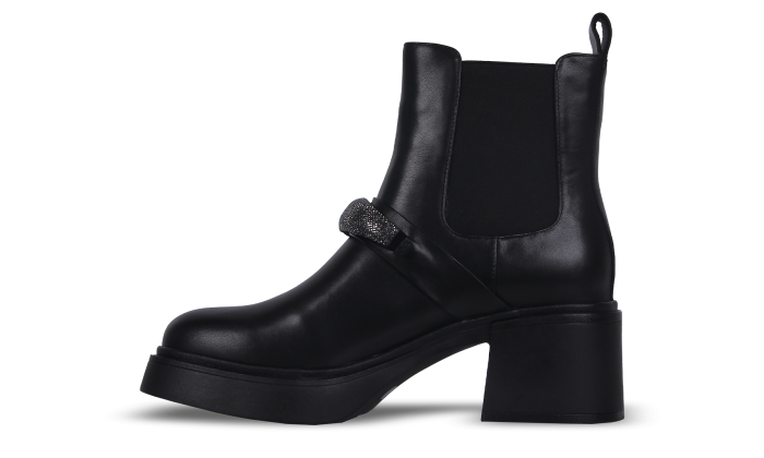 Черевики чорні жіночі (K45-A61D) 4S Shoes Glossi