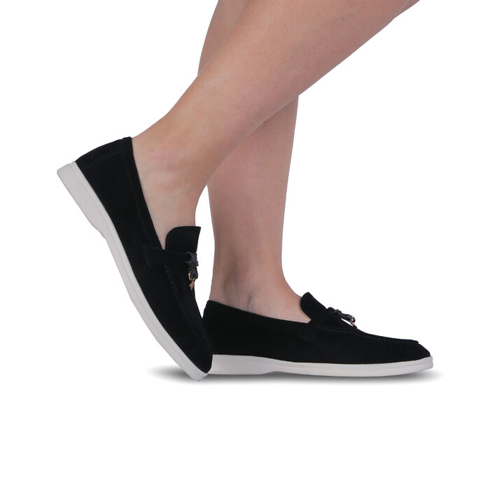 Лофери чорні жіночі (43182H-1-H1) 4S Shoes