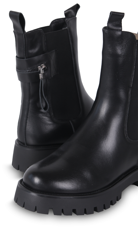Черевики чорні жіночі (PW3161-85637YM) 4S Shoes Mossani