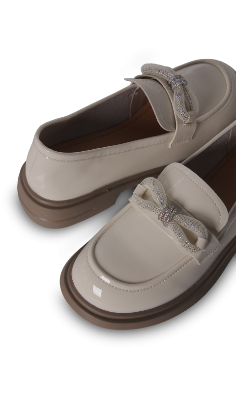 Лофери бежеві жіночі (1299M)  4S Shoes Melanda