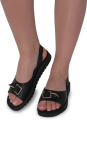 Босоніжки чорні жіночі (Q1928) 4S Shoes QuQi