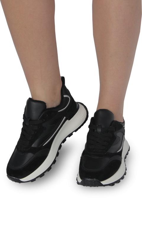 Кросівки чорні жіночі (R373-A83-2) 4S Shoes Credit