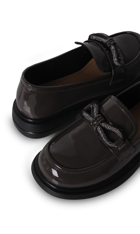Лофери сірі жіночі (1299HU) 4S Shoes Melanda