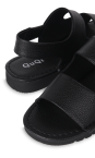 Босоніжки чорні жіночі (Q1912) 4S Shoes QuQi