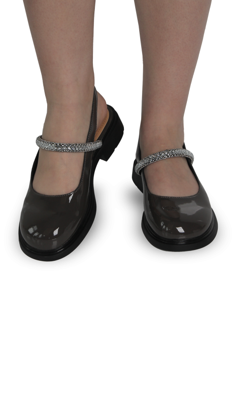 Слінгбеки жіночі сірі (1250HU) 4S Shoes