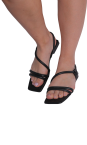 Босоніжки чорні жіночі (227L-F12-S10) 4S Shoes