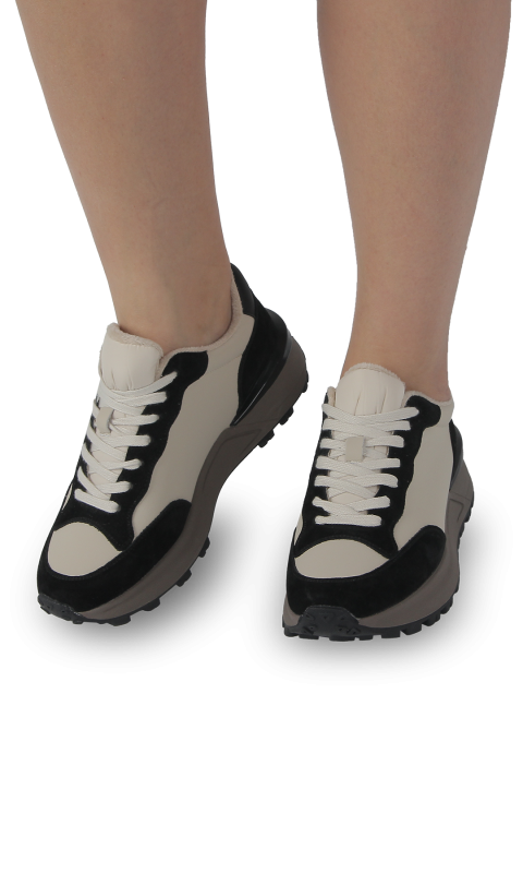 Кросівки чорно/молочні жіночі (502-7770-2-R) 4S Shoes Credit
